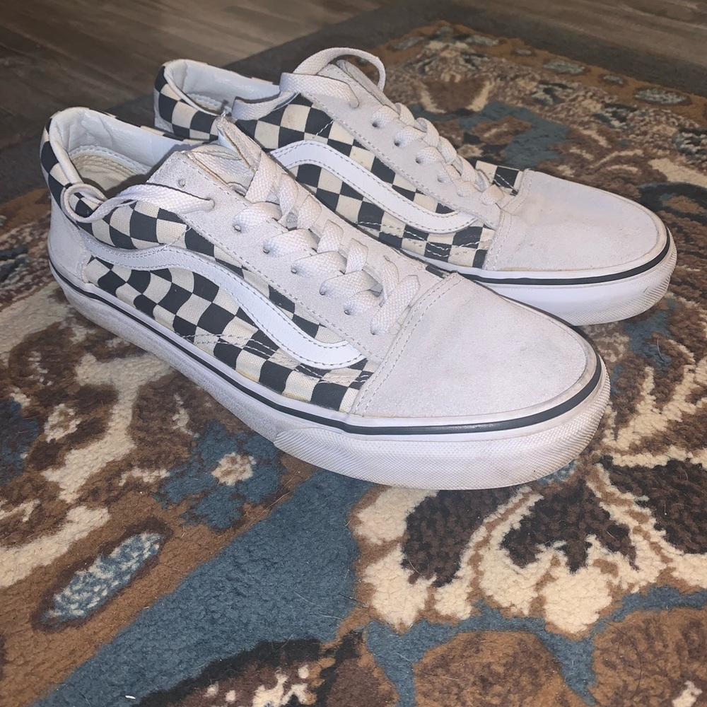 Vans Black and White Checkerboard Shoes